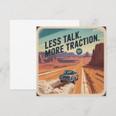 Less Talk. More Traction 招待状 (正面/裏面)