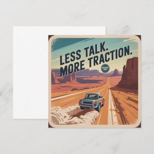 Less Talk. More Traction 招待状 (正面/裏面)