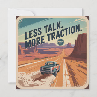 Less Talk. More Traction 招待状
