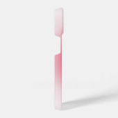 'Less Think. More Pink' Aesthetic Bow-Tie Design iPhoneケース (右側面)