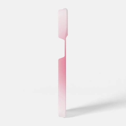 'Less Think. More Pink' Aesthetic Bow-Tie Design iPhoneケース (右側面)