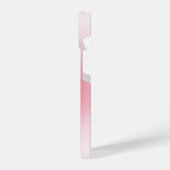 'Less Think. More Pink' Aesthetic Bow-Tie Design iPhoneケース (左側面)