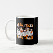 Less Tricks More Treats Soky Ghost Dogs Vet Tech コーヒーマグカップ (左)