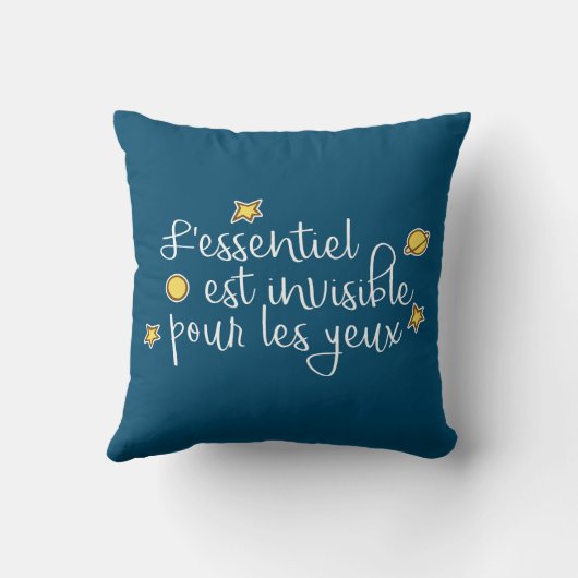 L'essentiel est invisible pour les yeux クッション (裏面)