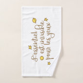 L'essentiel est invisible pour les yeux バスタオルセット (ハンドタオル)