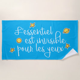L'essentiel est invisible pour les yeux ビーチタオル