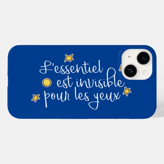 L'essentiel est invisible pour les yeux Case-Mate iPhoneケース (裏面 (横))