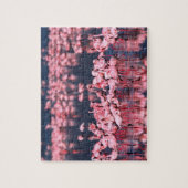 Lesser Flamingos (Phoeniconaias minor)，アフリカ， ジグソーパズル (縦)