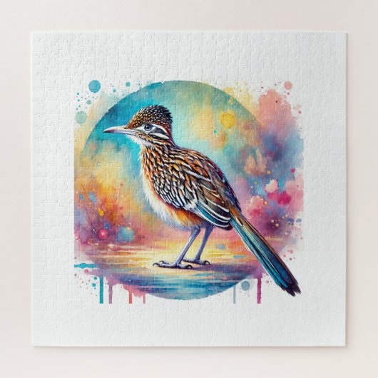 Lesser Roadrunner 030924AREF147 - Watercolor ジグソーパズル (縦)