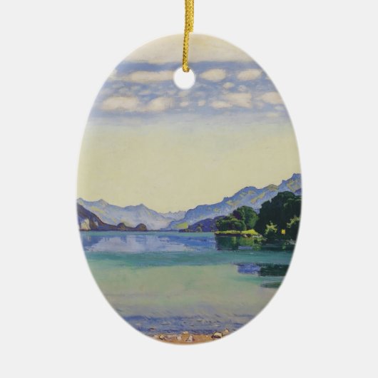 Lessigからのferdinand Hodler-湖Thun セラミックオーナメント (正面)