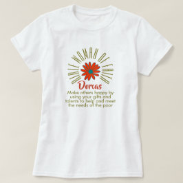 Lesson For Bible Women of Faith Dorcas Christian Tシャツ