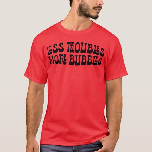 Lessroubles+More+Bubbles ヴィンテージ Tシャツ (正面)