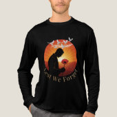 Lest We Forget – 戦没者追悼の日 トリビュート長袖 トライブレンドＴシャツ (正面)