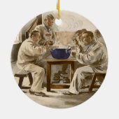「L'Estampe Moderからのバラックの食べ物スープ、 セラミックオーナメント (裏面)