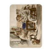 L'Estampe Moder食べ物の兵舎でののスープ マグネット (縦)