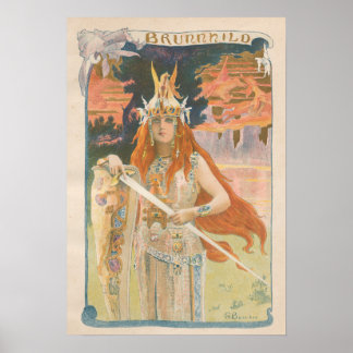 L'Estampe Moderne: Brunnhild, Gaston Bussiere ポスター