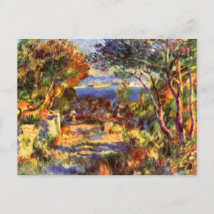 L'Estaque by Pierre Renoir, Vintage Impressionism ポストカード