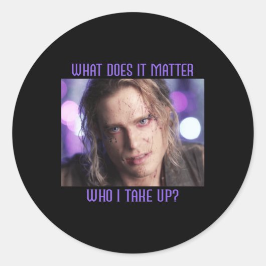 Lestat Rock Star What Does It Sticker ラウンドシール (正面)
