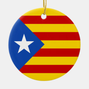 "L'Estelada Blava"のカタロニアの独立旗 セラミックオーナメント