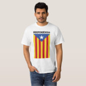 L'Estelada Blava -ブルースターの旗カタロニア Tシャツ (正面フル)