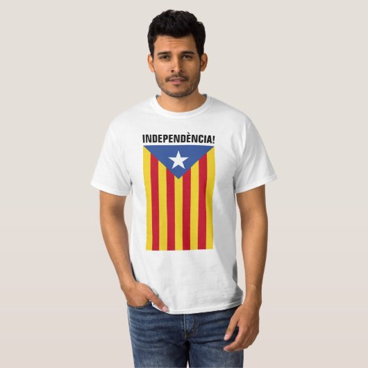 L'Estelada Blava -ブルースターの旗カタロニア Tシャツ (正面フル)