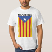 L'Estelada Blava -ブルースターの旗カタロニア Tシャツ (正面)
