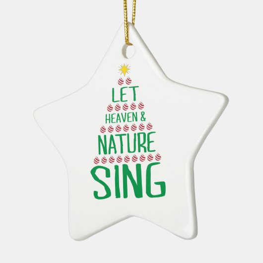 Let天国と自然Sing X-masツリーイメージ セラミックオーナメント (左)