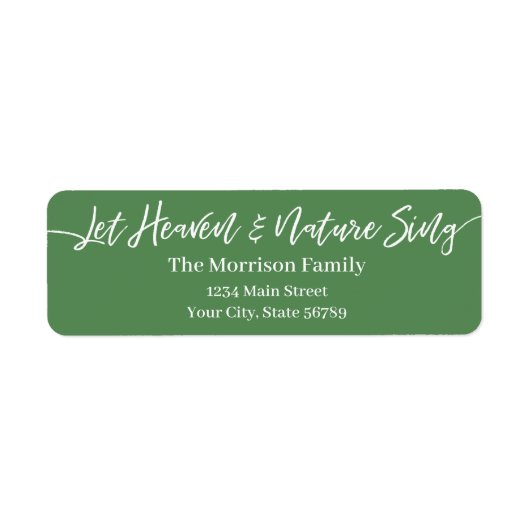 Let天国&自然ホワイトスクリプトグリーン ラベル (正面)