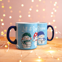 let雪のフェスティバル雪だるま水の色クリスマス