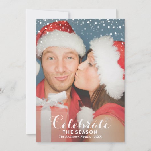 LET雪%PIPE%の休日の写真カードです シーズンカード (正面)