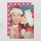 LET雪%PIPE%の休日の写真カードです シーズンカード (正面/裏面)