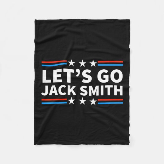 Let39s行くジャック・スミス大統領のおもしろいSummer Usa フリースブランケット (正面)