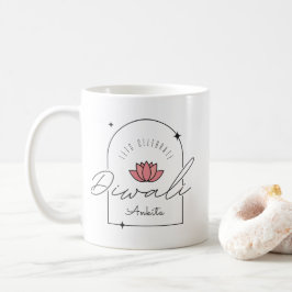 Let 祝 Diwali customizable モダン コーヒーマグカップ
