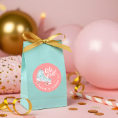 Let 転がおもしろいレトロローラースケートビデオ ラウンドシール