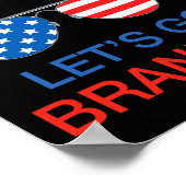 Let#39;s Go Brandon Chant おもしろいバイデン氏Political Tr ポスター (角)