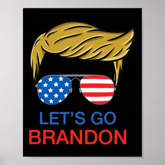 Let#39;s Go Brandon Chant おもしろいバイデン氏Political Tr ポスター (正面)
