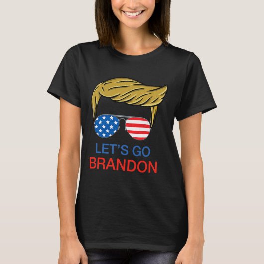 Let#39;s Go Brandon Chant おもしろいバイデン氏Political Tr Tシャツ (正面)