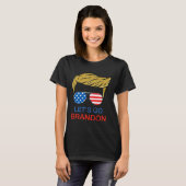 Let#39;s Go Brandon Chant おもしろいバイデン氏Political Tr Tシャツ (正面フル)