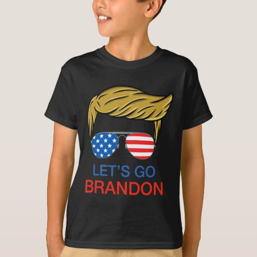 Let#39;s Go Brandon Chant おもしろいバイデン氏Political Tr Tシャツ (正面)