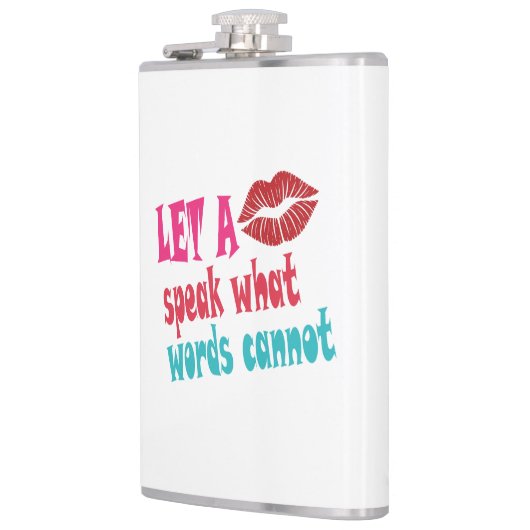 Let a kiss speak what words cannotT-Shirt フラスク (左)