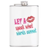 Let a kiss speak what words cannotT-Shirt フラスク (正面)
