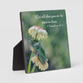 Let All That You Do Be Done In Love フォトプラーク (正面)