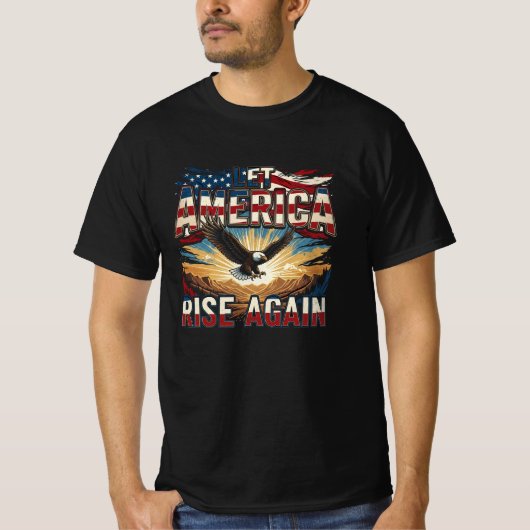 Let America Rise Again Tシャツ (正面)