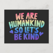 Let Be Kind Humankind引用文はがき ポストカード (正面)
