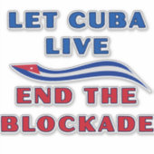 Let Cuba Live シール (正面)