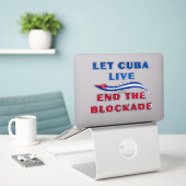 Let Cuba Live シール (デスク上のノートパソコン)
