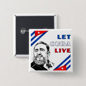 Let Cuba Live 缶バッジ (正面&裏面)