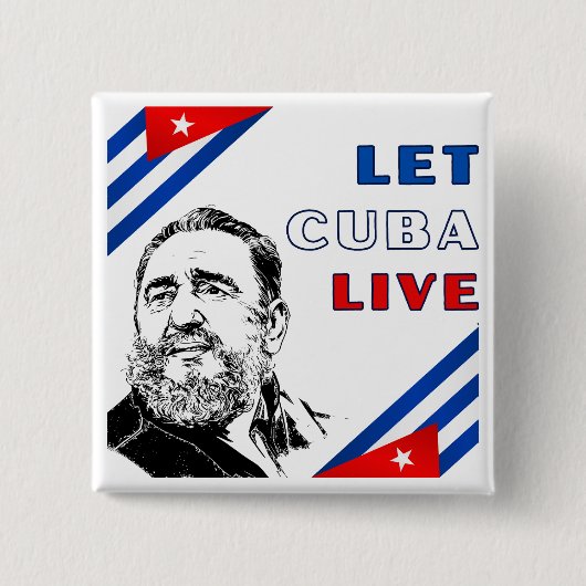 Let Cuba Live 缶バッジ (正面)