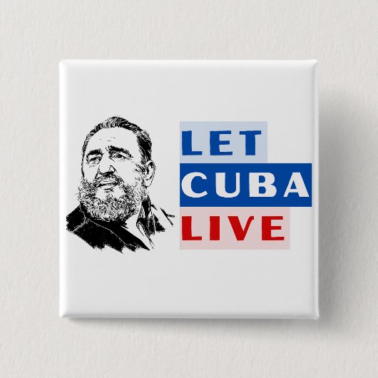 Let Cuba Live 缶バッジ (正面)
