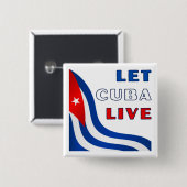 Let Cuba Live Pin 缶バッジ (正面&裏面)